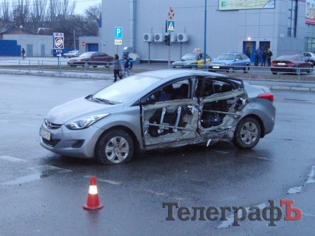 По центру Кременчуга на Hyundai  разъезжал пьяный водитель