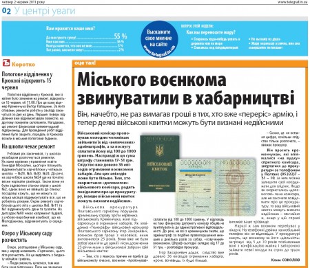 Бывшего военкома Кременчуга амнистировали