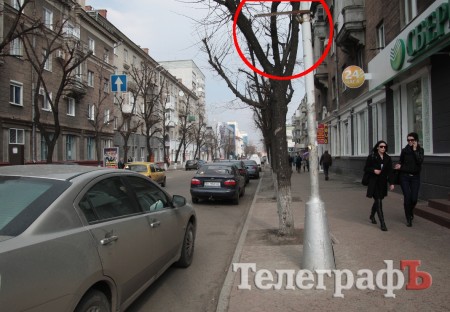 В центре Кременчуга убрали часть знаков «остановка запрещена» (ФОТО)