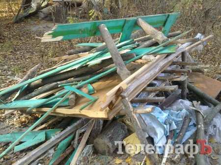 На острове Зелёный снесли незаконные постройки (ФОТО)