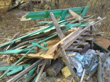 На острове Зелёный снесли незаконные постройки (ФОТО)