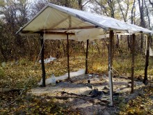 На острове Зелёный снесли незаконные постройки (ФОТО)