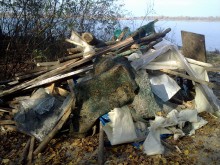 На острове Зелёный снесли незаконные постройки (ФОТО)