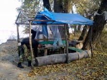 На острове Зелёный снесли незаконные постройки (ФОТО)