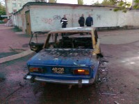 В Кременчуге опять подожгли автомобиль – «ВАЗ-2106»