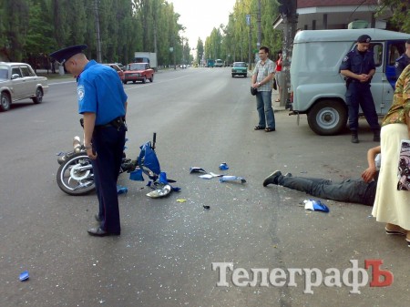 За сутки в Кременчуге пострадали трое скутеристов