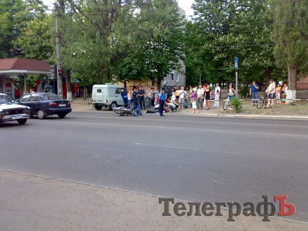 За сутки в Кременчуге пострадали трое скутеристов