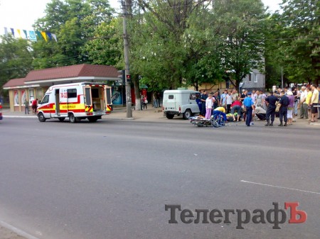 За сутки в Кременчуге пострадали трое скутеристов