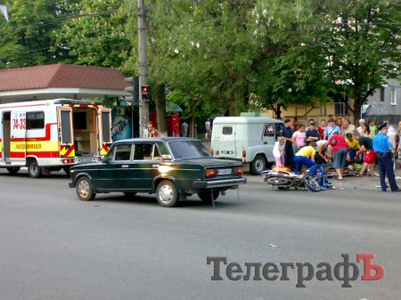 За сутки в Кременчуге пострадали трое скутеристов