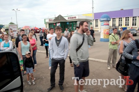 "Облава" на маршрутки в Кременчуге: люди не могли добраться на работу (ФОТОРЕПОРТАЖ)
