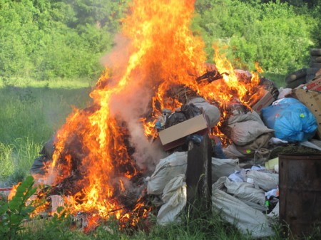 На Полтавщине сожгли 130 кило наркотиков (ФОТО)