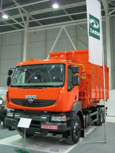 Кременчугский мусоровоз КрАЗ К16.2R  получил высокую оценку на выставке «Экология 2012» в Донецке