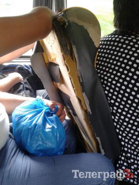 Маршрутки в Кременчуге: пассажиры-вредители (ФОТО)