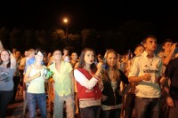 При просмотре матча Украина - Швеция кременчужане обнимались и танцевали (ФОТО)