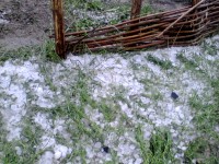 В Каменных Потоках падал град до 30 мм диаметром - МЧС