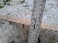 В Каменных Потоках падал град до 30 мм диаметром - МЧС