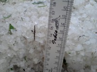 В Каменных Потоках падал град до 30 мм диаметром - МЧС