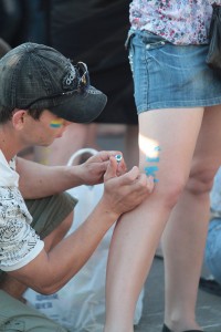 Как болели кременчужане за нашу сборную на матче «Украина-Франция» (ФОТОРЕПОРТАЖ)