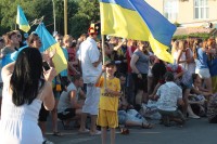 Как болели кременчужане за нашу сборную на матче «Украина-Франция» (ФОТОРЕПОРТАЖ)