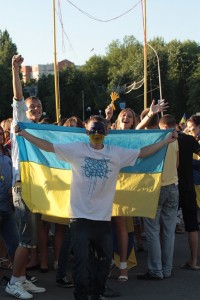 Как болели кременчужане за нашу сборную на матче «Украина-Франция» (ФОТОРЕПОРТАЖ)