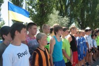 В Кременчуге проходят соревнования по пляжному футболу среди детей