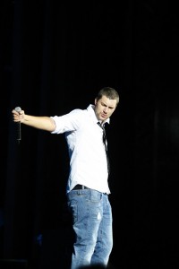 Кременчугских металлургов поздравили Олег Кензов и Олег Скрипка (Фоторепортаж)