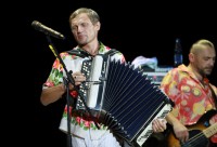 Кременчугских металлургов поздравили Олег Кензов и Олег Скрипка (Фоторепортаж)