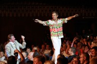 Кременчугских металлургов поздравили Олег Кензов и Олег Скрипка (Фоторепортаж)