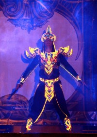 На стадионе «Политехник» театралы организовали пиротехническое шоу (ФОТО)