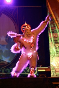 На стадионе «Политехник» театралы организовали пиротехническое шоу (ФОТО)