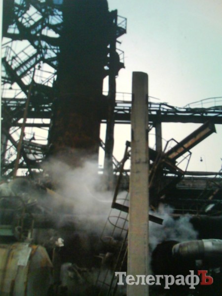 Последствия пожара на Кременчугском НПЗ