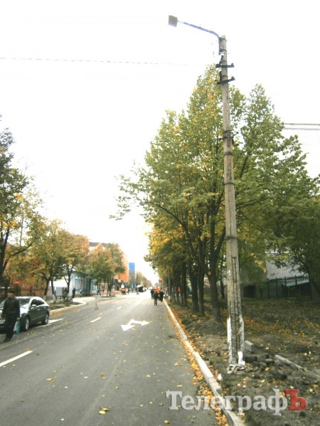 Улицу Шевченко в Кременчуге закончат ремонтировать в следующем году