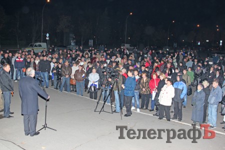 Вечером 26 октября Кременчуг не дождался дебатов главных соперников на выборах