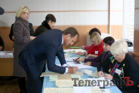 Мэр Кременчуга уже проголосовал на выборах