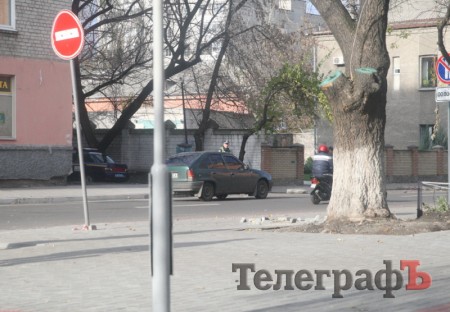 ГАИ ловит желающих проехаться по ещё не открытой ул. Шевченко