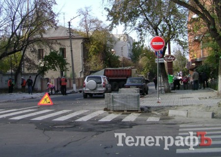 ГАИ ловит желающих проехаться по ещё не открытой ул. Шевченко