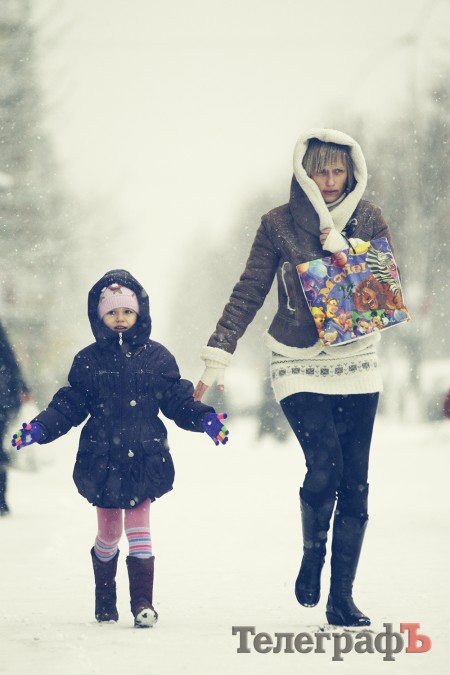 В Кременчуг пришла зима