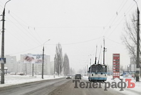 В Кременчуге троллейбусы №1 и №5 из-за ДТП изменили маршрут движения