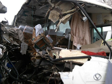 Фото и видео с места ДТП, где пострадали 9 человек