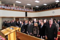 Сессию Кременчугского горсовета впервые открывали с хором (ФОТО, ВИДЕО)