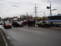 В Кременчуге столкнулись Lifan и "девятка"