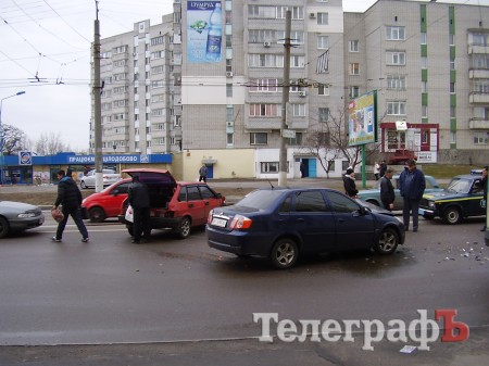 В Кременчуге столкнулись Lifan и "девятка"