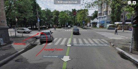 Внедорожник сбил кременчужанина на пешеходном переходе в центре города