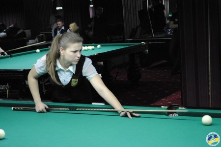 Кременчужанка Анастасия Ковальчук завоевала «серебро» в Кубке Украины по бильярду