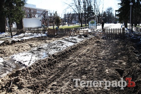 На завершение реконструкции сквера «Октябрьский» в Кременчуге необходимо 8 млн грн