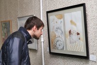 В Кременчуге художники и музыканты представили выставку живописи и графики европейского уровня