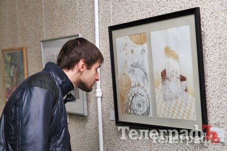 В Кременчуге художники и музыканты представили выставку живописи и графики европейского уровня
