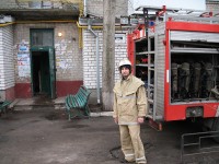 В Кременчуге бомжи устроили пожар в тепловом пункте дома по улице Первомайской