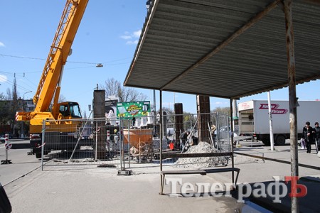 В мае власти Кременчуга презентуют первую стационарную остановку общественного транспорта, построенную по шаблону