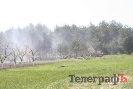 Жители Кременчугского района тушили пожар без воды